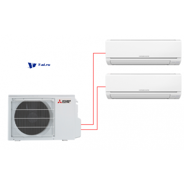 Mitsubishi Electric MSZ-HJ25VA-ER1 + MSZ-HJ35VA-ER1 / MXZ-2HJ40VA-ER1 013811